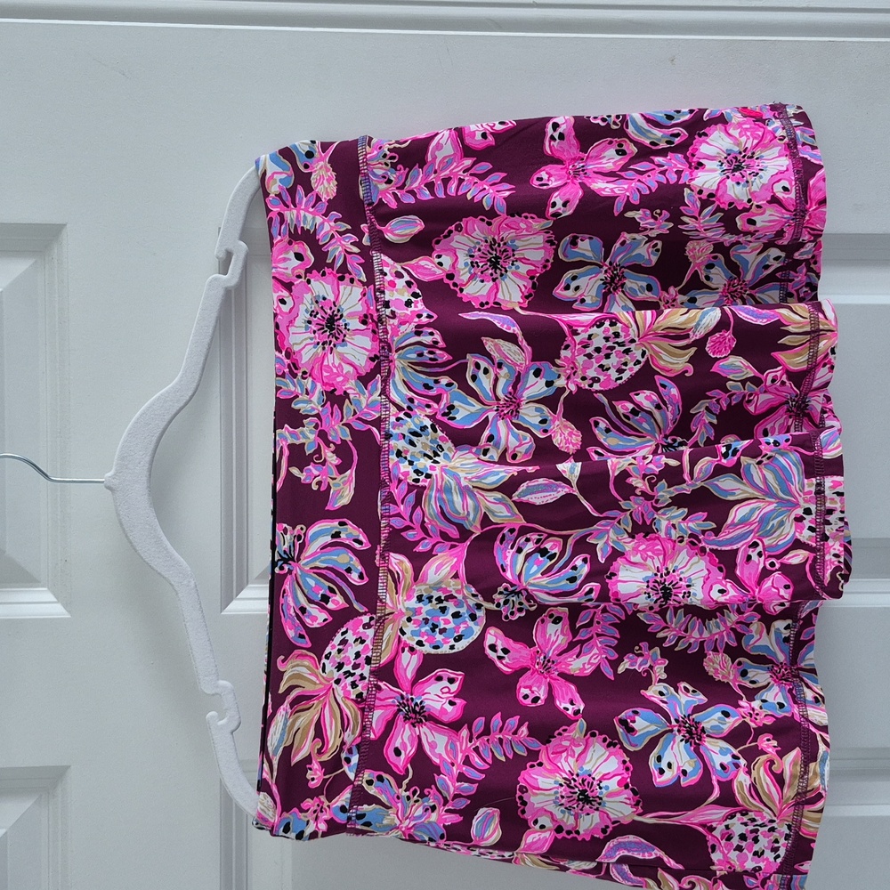 Lilly Pulitzer Pink and Purple Floral Skirt